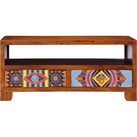 Table basse Table de salon Table de café 90x50x40 cm bois d'acacia massif (1/5)