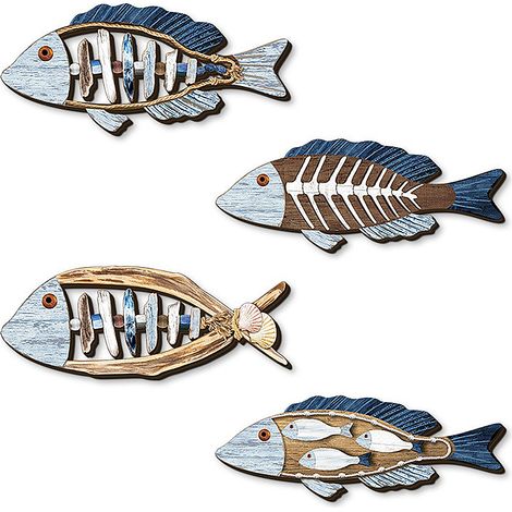 Décoration murale bois modèle Y24Y50818Q - Porte-clés méditerranéen de 3D (1/5)