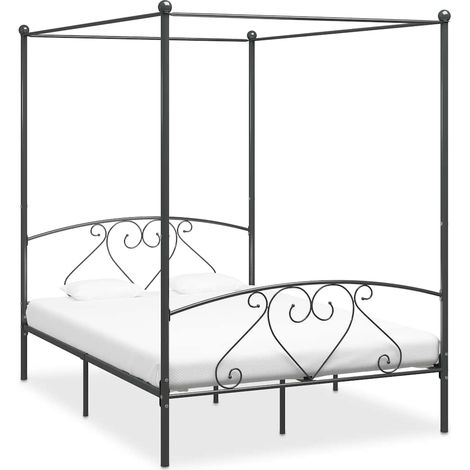 Maison Exclusive - Estructura cama con dosel sin colchón metal gr (1/5)