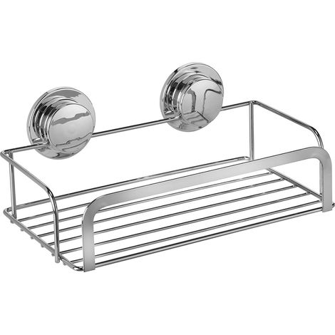 Croydex Stick 'n' Lock Adhesive Cosmetic Basket for Bathroom, Shower Caddy (1/8)