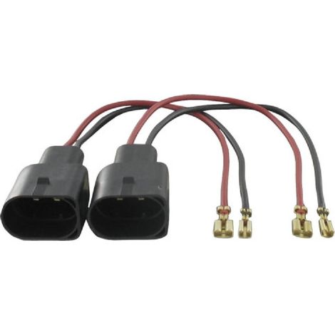 2 Cables adaptateurs haut-parleur compatible avec VW Golf V Touran Beetle
