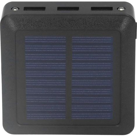 Banque D'énergie Solaire, 10000 MAh 3 USB Chargeur Portable énergie Solaire avec Lumière LED pour la Pêche en Camping en Plein Air (1/5)