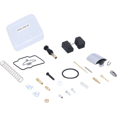Kit de réparation de carburateur 25 pièces (32-42 mm) avec boîte de rangement pour moto, scooter, UTV et quad. (1/5)