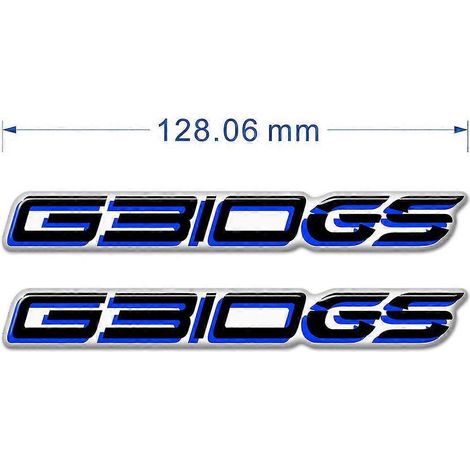 Protection de réservoir, emblème, logo, autocollant de carénage et de garde-boue pour BMW G310GS, F650GS, F750GS, F850GS, F 650, 750, 850 GS (aluminium, bleu) - G310GS (1/5)