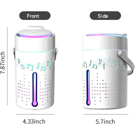 1000-ml-Bluetooth-Multifunktions-Luftbefeuchter: Duftöl-Diffusor, farbiges Licht, automatische Abschaltung, USB-Befüllung von oben für Zuhause und Büro (1/5)