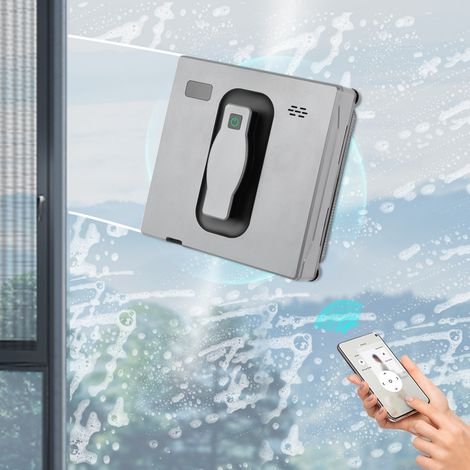 【Maison connectée】Nettoyeur de fenêtre Robot anti - chute intelligent, ultra - mince de 2,68 pouces, forte adsorption de 2500pa, prise en charge de la télécommande et du contrôle APP, convient aux fen (1/5)