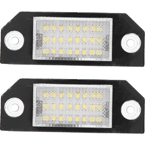Lampe d'immatriculation à 24 LED, lampe résistante aux intempéries, à économie d'énergie, pour voiture Ford C-MAX MK2, utilisation d'un outil automobile (1/5)