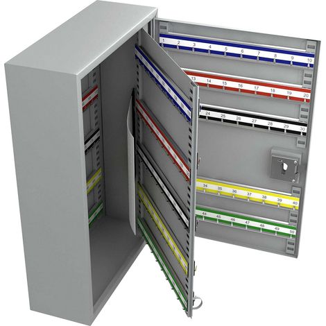 Basi SS 100 Schlüsselbox aus grauem Metall mit 200 Haken