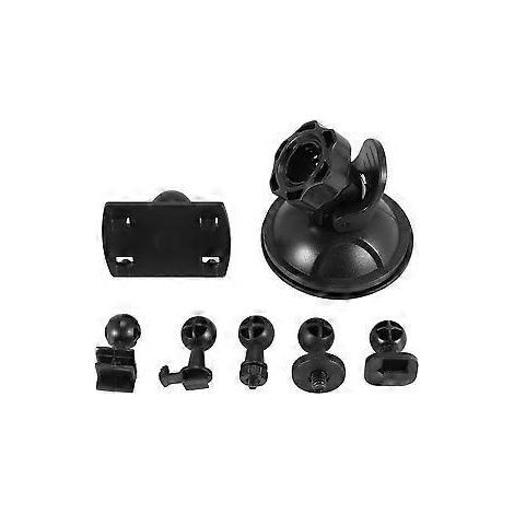 Saugnapfhalterung für Dashcams mit 6 Adaptertypen, 360°-Drehwinkel-Autohalterung für DVR-Aufnahmen während der Fahrt (1/5)