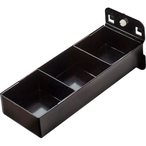 ADB Lochwand Ablage Werkzeugablage Kleinteileablage mit Einteilung 150 x 55 mm