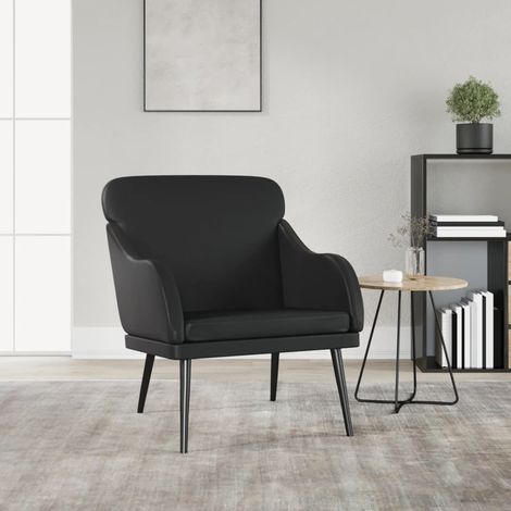 Sessel Schwarz 63x76x80 cm Kunstleder