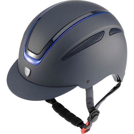 Cap Tattini Giove con profilo lucido, visiera larga e rotella di regolazione : 56-58 cm, Blu