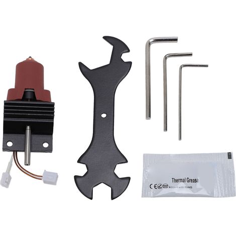 Kit Hotend à buse intégrée entièrement en métal avec dissipateur thermique 24 V 60 W 300 ℃ 600 mm/s en céramique pour K1 Maximum K1C (1/5)