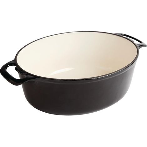 Grande cocotte ovale noire Vogue 6 litres (1/4)