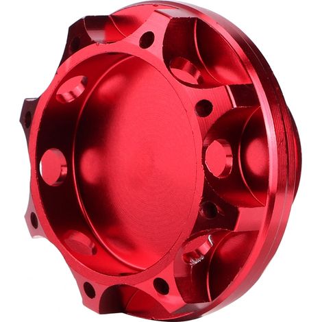 Bouchon de remplissage d'huile moteur rouge pour Honda B16 B18 B20 K20 K24, accessoire de remplacement (1/3)