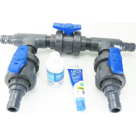 Kit by pass en ø 38 mm - colle et décapant en plus pour piscine. - jardiboutique
