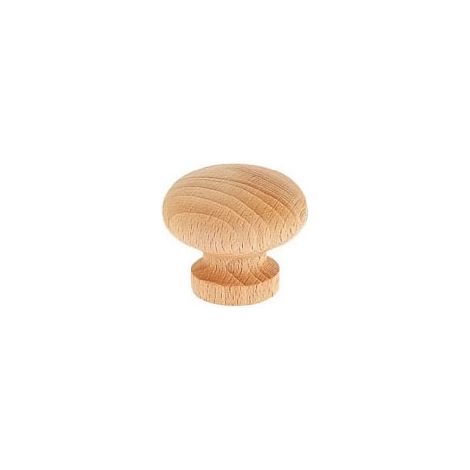 Bouton de meuble en hêtre 30 mm – Hauteur 27 mm – Finition brute pour meubles – Remplacement facile et esthétique – Fosun (1/2)