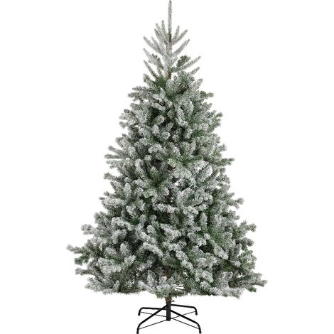 Abete Alba innevato 116x180 cm verde/bianco