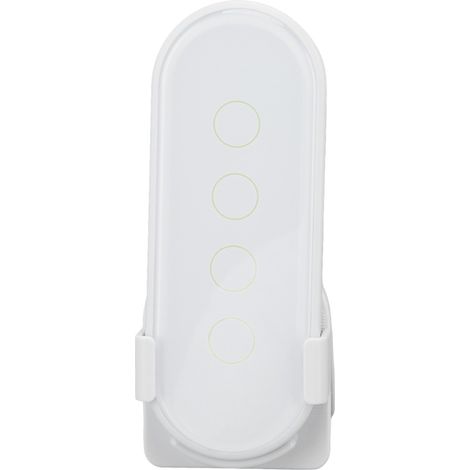 Bouton intelligent sans fil Wi-Fi compatible ZigBee pour TUYA, télécommande 3 voies à 4 boutons pour la maison (blanc). (1/5)