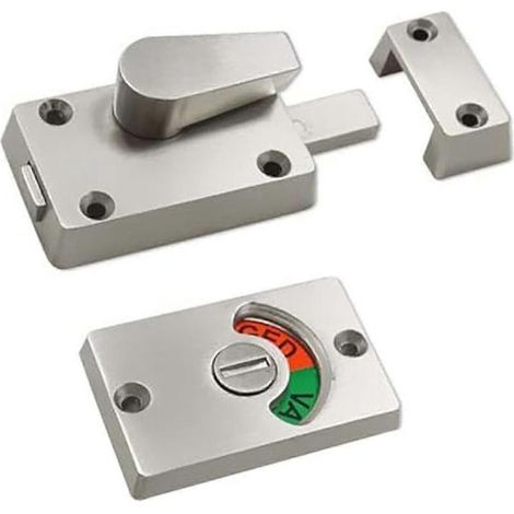 Verrou indicateur de verrouillage, verrou de porte de cabine de toilettes avec indicateur de présence (1/5)