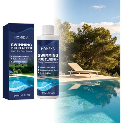 Poolwasserklärer, praktisch für die tägliche Poolreinigung, Entkalkung, Geruchsbeseitigung und Wasserklärung – 150 ml -- BIEMMEDUE (1/5)