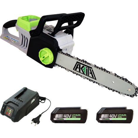 Tronçonneuse a Batterie 40V Akita + 2 Batterie + Chargeur