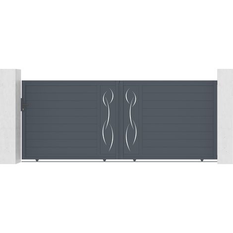 Puerta corredera de aluminio 4m LIFE 400 x 160 cm (1/4)