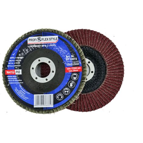 Disco de lijado listonado Silver Profi-Flex 125 mm P40, ideal para lijado de superficies duras, acabado intermedio, alta durabilidad, rendimiento excepcional para trabajos pesados.