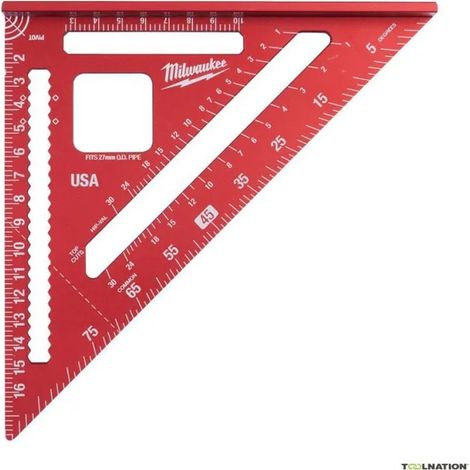 Équerre de charpentier (Rafter Square Metric) - MILWAUKEE 4932472124 (1/4)