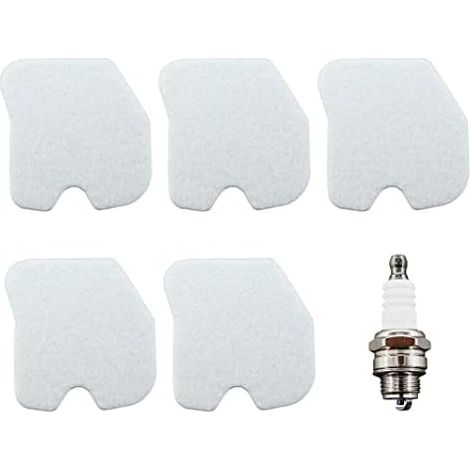 VURAHOME - 5 filtres à air avec bougie dallumage pour tronçonneuse Husqvarna 235 235E 236 236E 240 240E 545061801 (1/5)