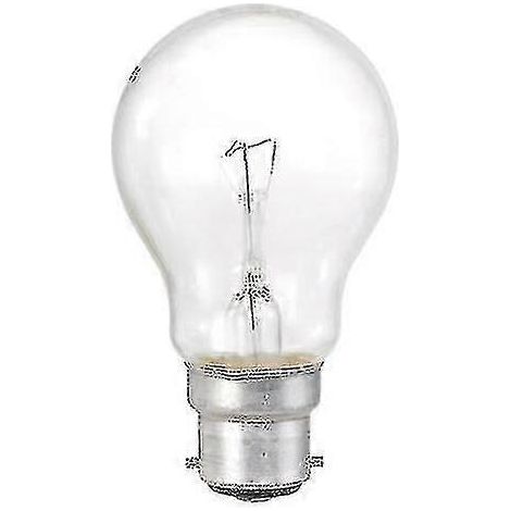 Lot de 10 ampoules classiques transparentes 60 W, culot B22, à baïonnette. (1/5)