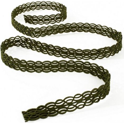 Nastro in Feltro Verde 10 mm x 1,5 mt per decorazioni per confezioni natalizie