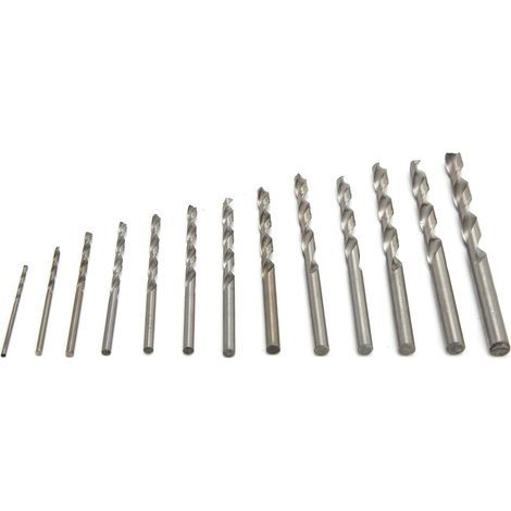 13-teiliges HSS-Spiralbohrer-Set, gerader Schaft 1,5 bis 6,5 mm, für Kunststoff und Holz (1/5)