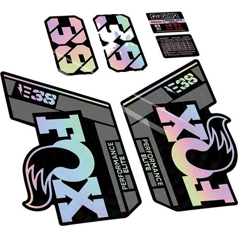 Pegatinas de vinilo resistente, diseños personalizables, efecto arcoíris holográfico. (1/2)