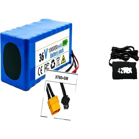 Batterie, 36V, capacité de 100Ah, 10s4p-XT60-SM (1/2)