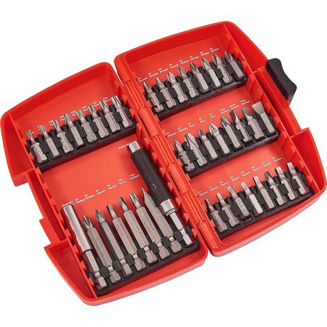 40pc Screwdriver Bit Set Hex Spline Torx Phillips Slotted Square Star Bits L1235 (1/3)