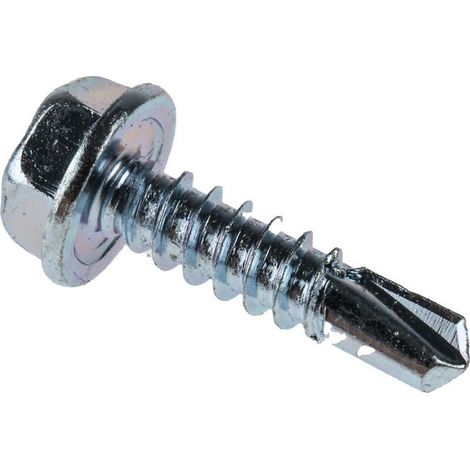 Vis autoforeuse RS PRO en acier, boîte de 100 pièces, visserie robuste pour métal, fixation rapide, lot professionnel (1/3)