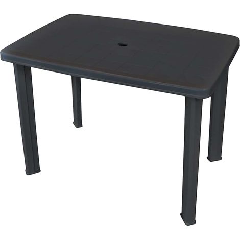 Maison Exclusive - Gartentisch Anthrazit 101x68x72 cm Kunststoff