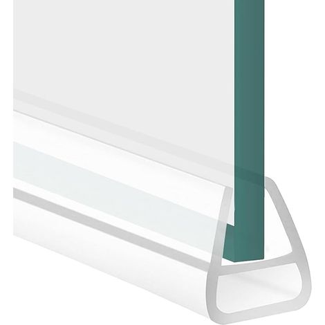 Shower Seal U Shape Bathroom Seal Clear Seal Strip for Bathroom Door Window Seal for Shower Enclosure Glass 8mm