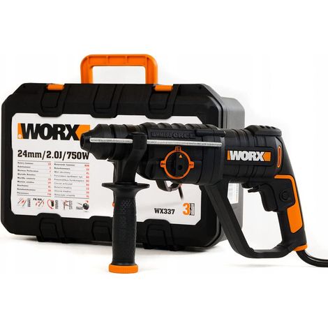 Marteau perforateur 3 en 1 - 750W - 2,0J - ⌀13 mm - WX337 (0 – 5 300 cpm, mandrin SDS Plus , variateur de vitesse, livré avec accessoires) (1/5)