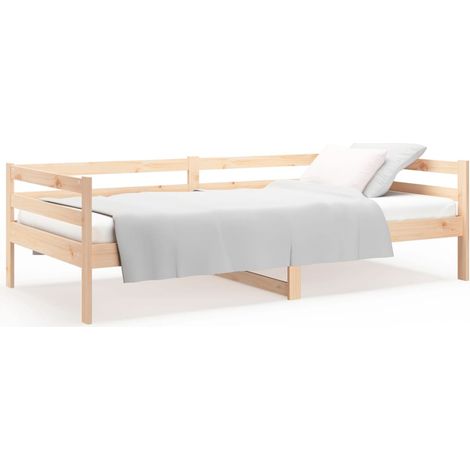 Maison Exclusive - Sofá cama sin colchón madera maciza de pino 80