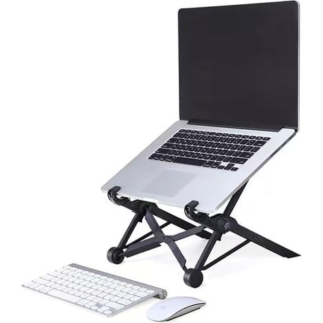 Support pour ordinateur portable, pliable et ergonomique, réglable en hauteur, pour bureaux, MacBooks et ordinateurs portables (1/5)