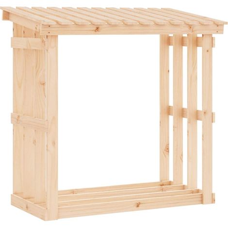 Maison Exclusive - Leñero de madera maciza de pino 108x64,5x109 c (1/5)