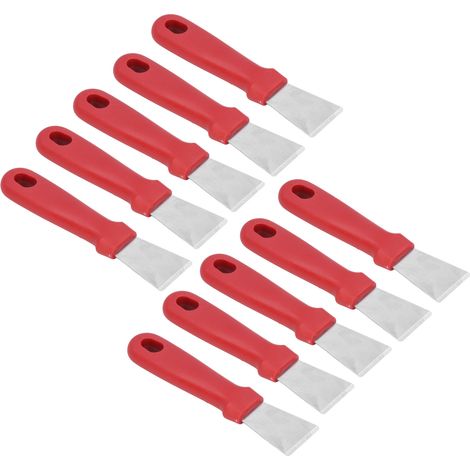 10 couteaux à mastic robustes et durables en acier inoxydable, design ergonomique, manche antidérapant, grattoir d'établi à usage multiple (1/5)