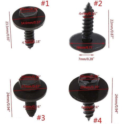Pour vis à tête Torx, pour taraudage, couvercle de moteur, sous-plateau-2- (1/4)