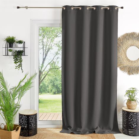 Rideau ameublement 80 % occultant Gris anthracite 140x260 cm