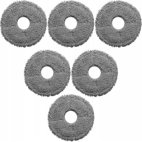 6 x Wischtuch für Roborock Q Revo / Pro / S / MaxV / Plus / Curv / Slim