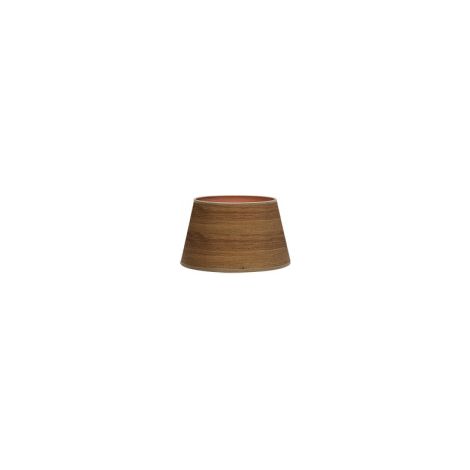 Pantalla Salma Pinza Madera Oscura 10dx8dx8h Conica Abierta
