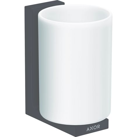 hansgrohe AXOR UNIVERSAL Rectangular Zahnputzbecher, Metall, Glas (1/2)
