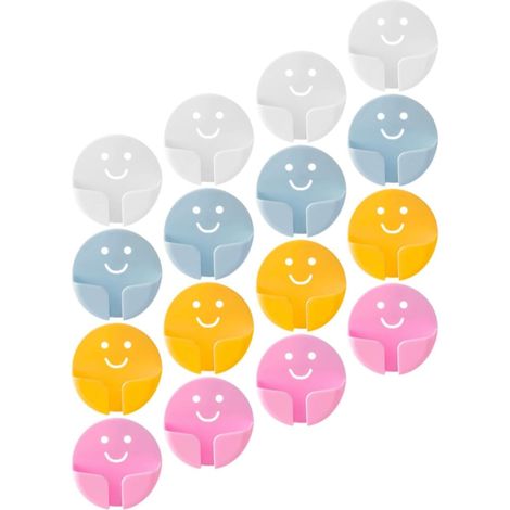 24pièces Crochet Auto-adhésif pour Câbles et Prises Support Mural Plastique pour Rangement Cuisine sans Perçage Organisateur Puissant pour Câble Alimentation et Accessoires (1/5)